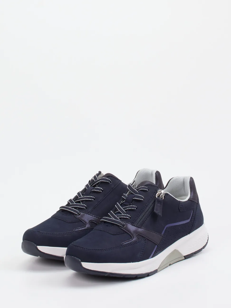 Gabor Comfort – Sneaker aus Nubukleder Dunkelblau