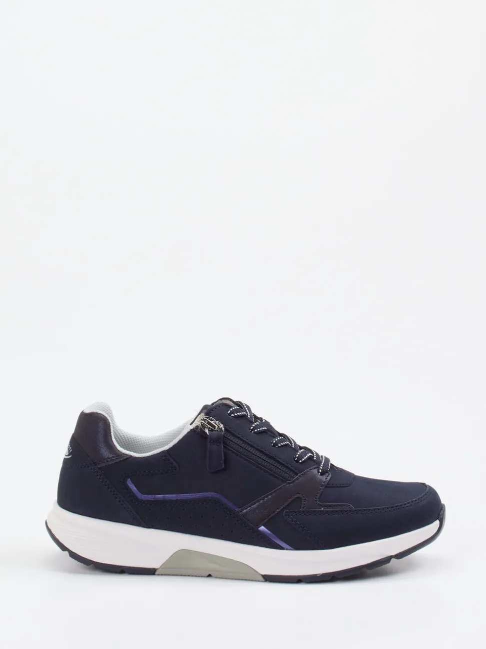 Gabor Comfort – Sneaker aus Nubukleder Dunkelblau