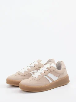 Gabor Comfort – Sneaker aus Veloursleder beige