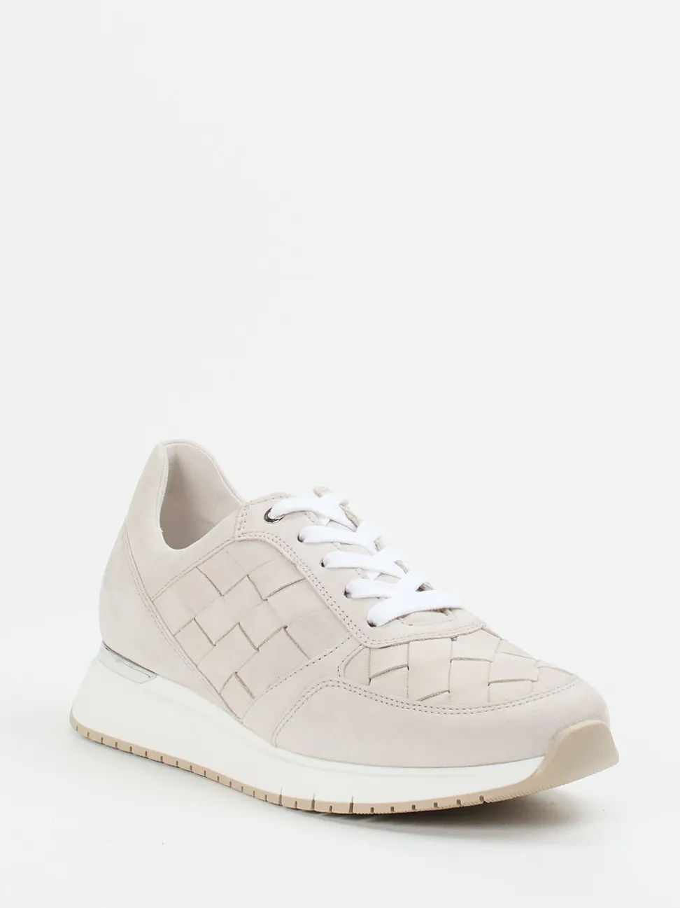 Gabor Comfort – Sneaker aus Nubukleder in Flechtoptik