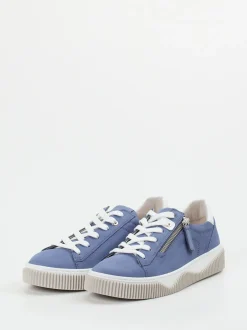 Gabor Comfort – Sneaker aus Nubukleder in Jeansblau