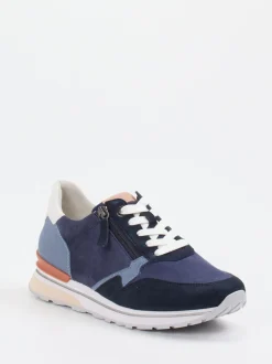 Gabor Comfort – Sneaker aus Veloursleder in Blau