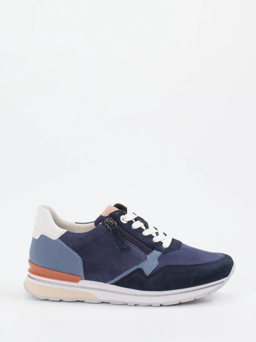Gabor Comfort – Sneaker aus Veloursleder in Blau