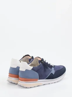 Gabor Comfort – Sneaker aus Veloursleder in Blau
