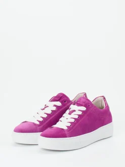 Gabor Comfort – Sneaker aus Veloursleder Pinkviolett