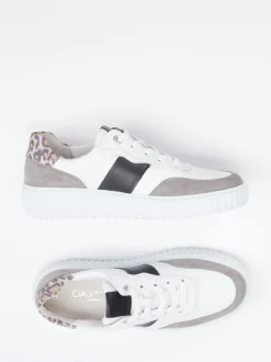 Gabor Comfort – Sneaker aus Kalbleder in Weiß