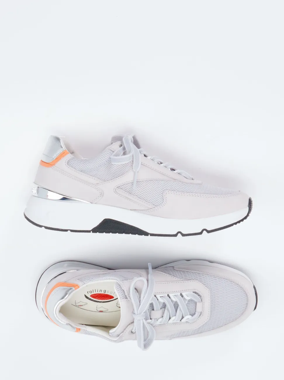 Gabor Comfort – Sneaker aus Nubukleder in Grau