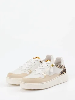 Gabor Comfort – Sneaker aus Kalbleder mit Leoprint