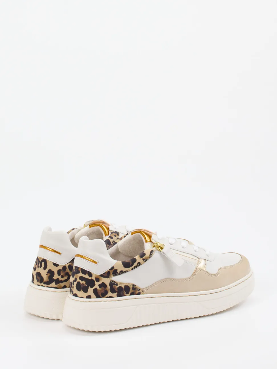 Gabor Comfort – Sneaker aus Kalbleder mit Leoprint