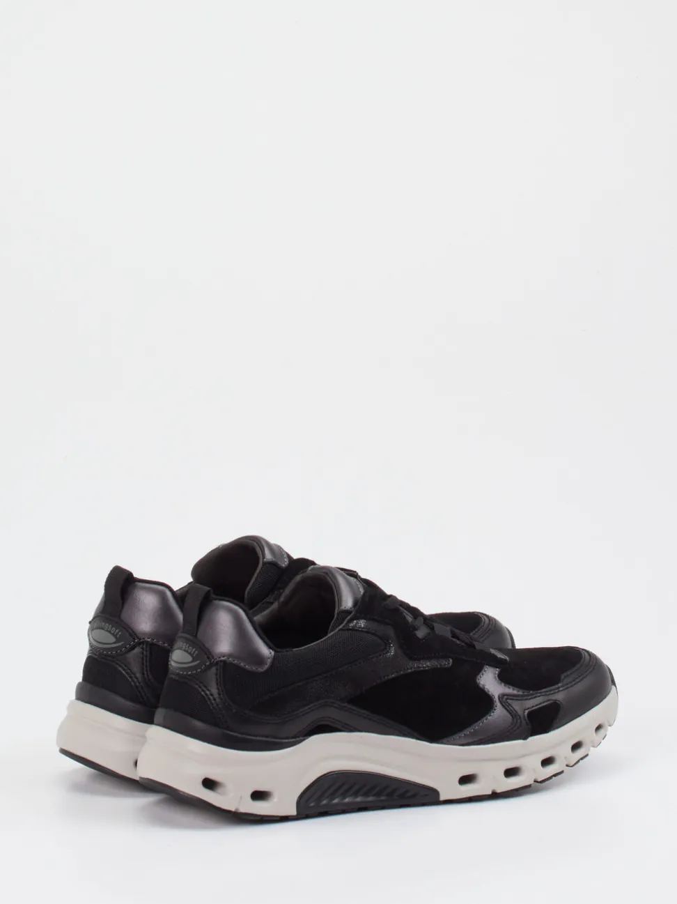 Gabor Comfort – Sneaker aus Veloursleder Schwarz