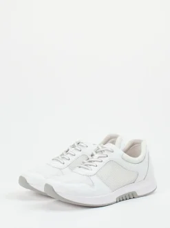 Gabor Comfort – Sneaker aus Kalbleder Offwhite