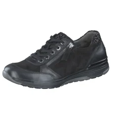 Gabor Comfort – Sneaker aus Veloursleder in Schwarz