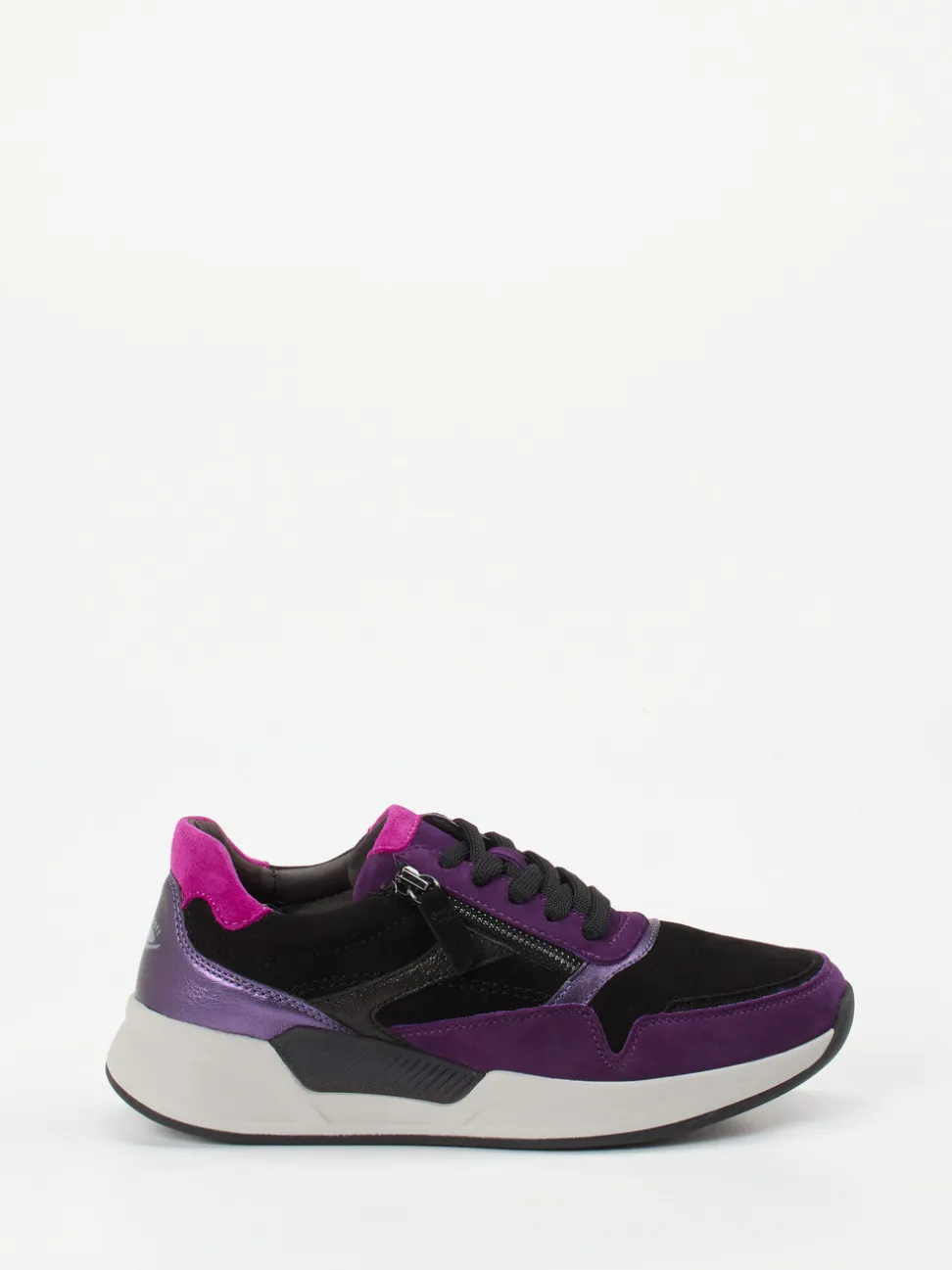 Gabor Comfort – Sneaker aus Veloursleder violett
