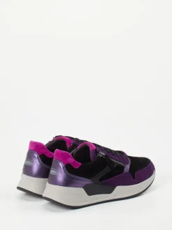 Gabor Comfort – Sneaker aus Veloursleder violett