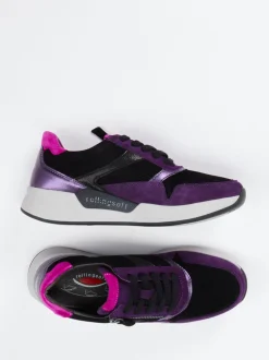 Gabor Comfort – Sneaker aus Veloursleder violett