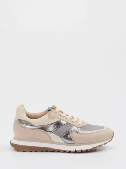 Gabor Comfort – Sneaker aus Veloursleder beige