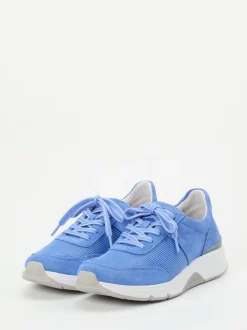 Gabor Comfort – Sneaker aus Veloursleder blau