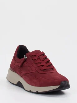 Gabor Comfort – Sneaker aus Nubukleder Bordeauxrot