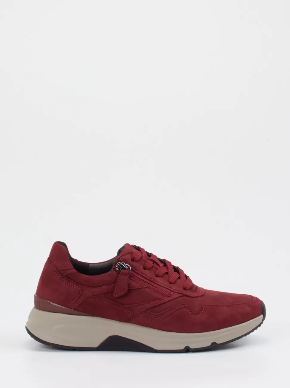 Gabor Comfort – Sneaker aus Nubukleder Bordeauxrot