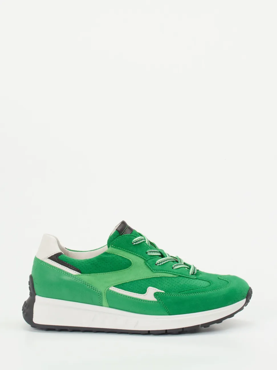 Gabor Comfort – Sneaker aus Veloursleder grasgrün