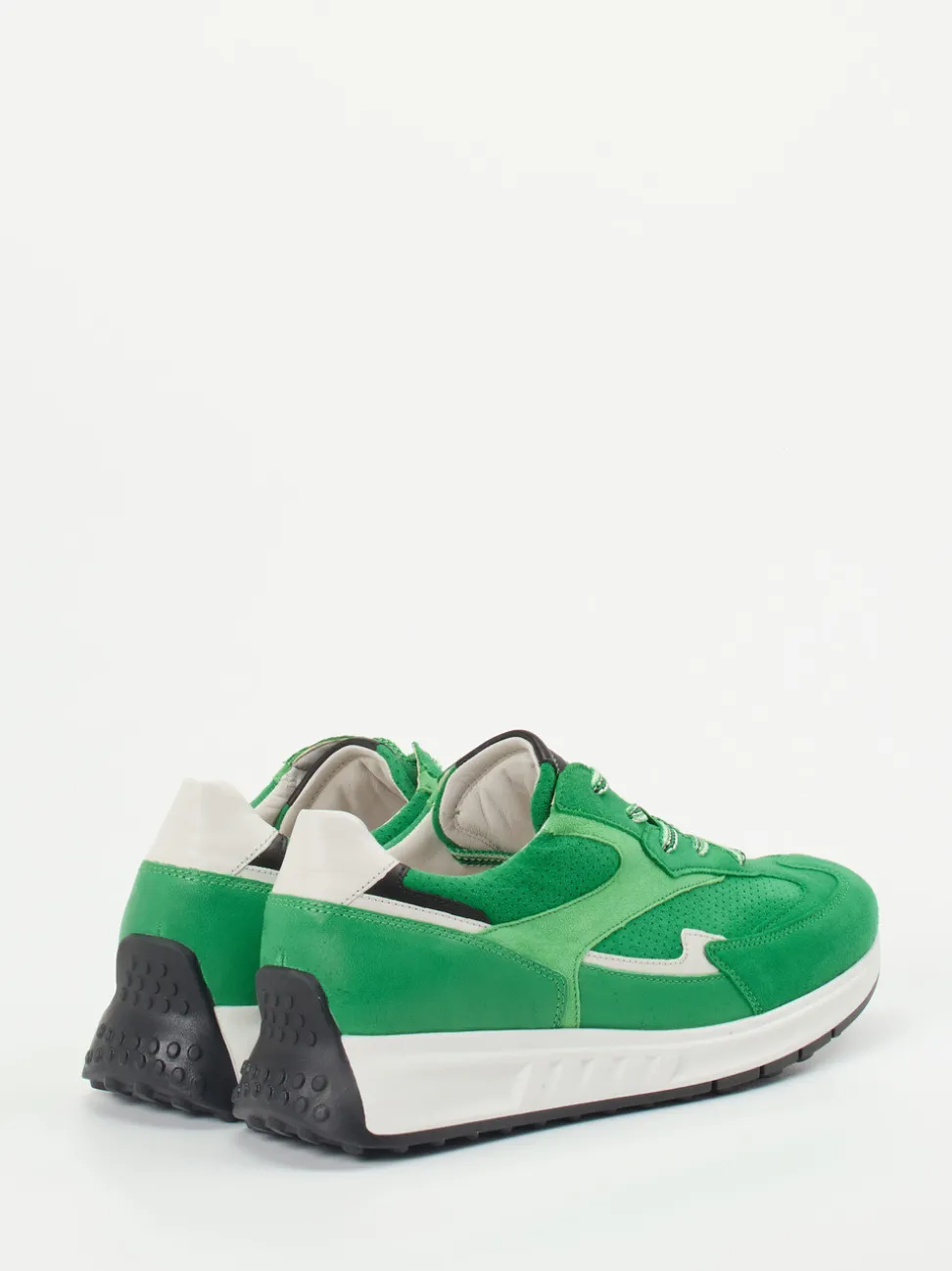 Gabor Comfort – Sneaker aus Veloursleder grasgrün