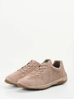 Gabor Comfort – Sneaker aus Veloursleder Rosébeige