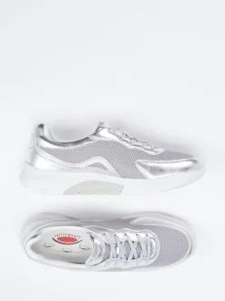 Gabor Comfort – Sneaker aus Textil mit Metallic-Optik