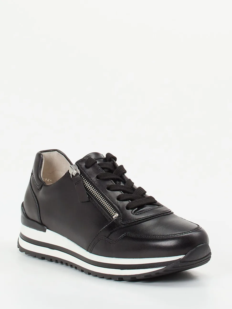 Gabor Comfort – Sneaker aus Lammleder Schwarz