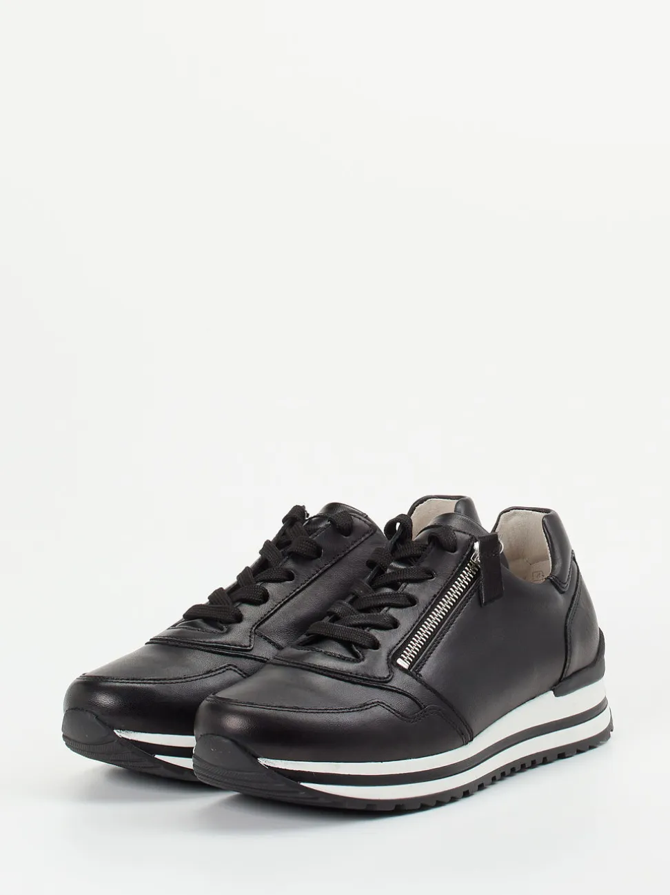 Gabor Comfort – Sneaker aus Lammleder Schwarz