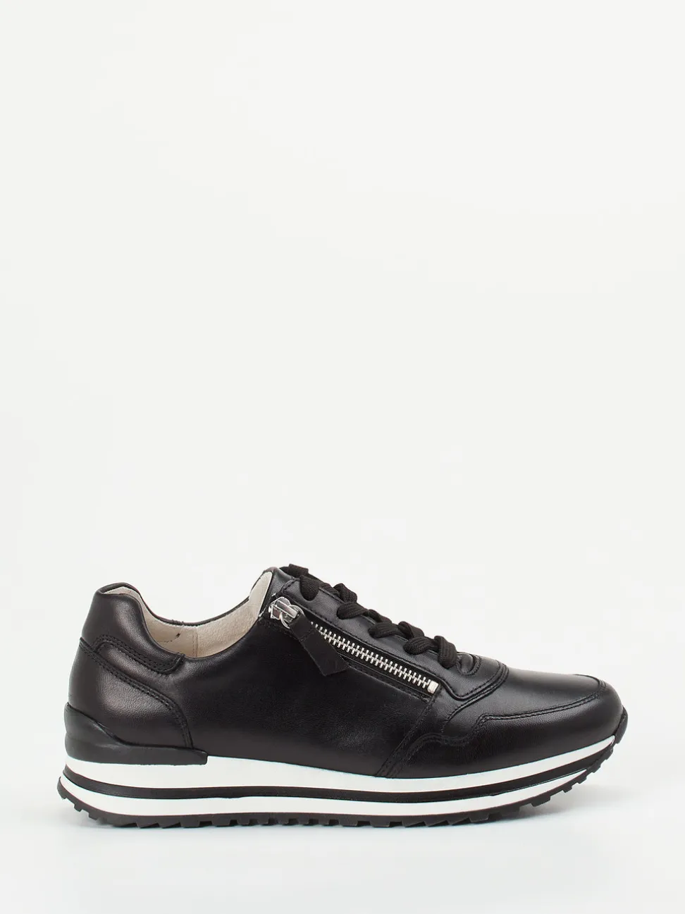 Gabor Comfort – Sneaker aus Lammleder Schwarz
