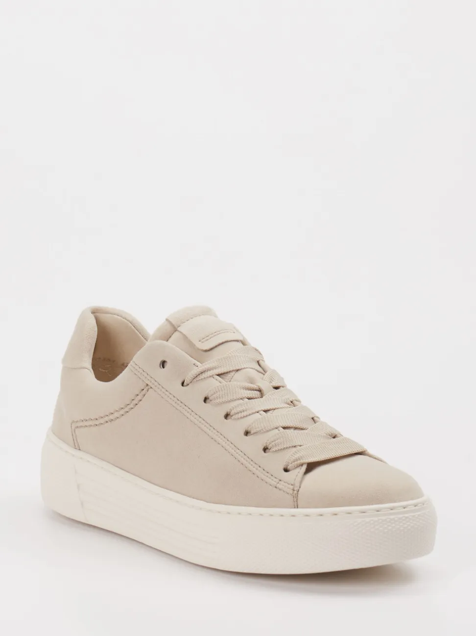 Gabor Comfort – Sneaker aus Veloursleder Beige