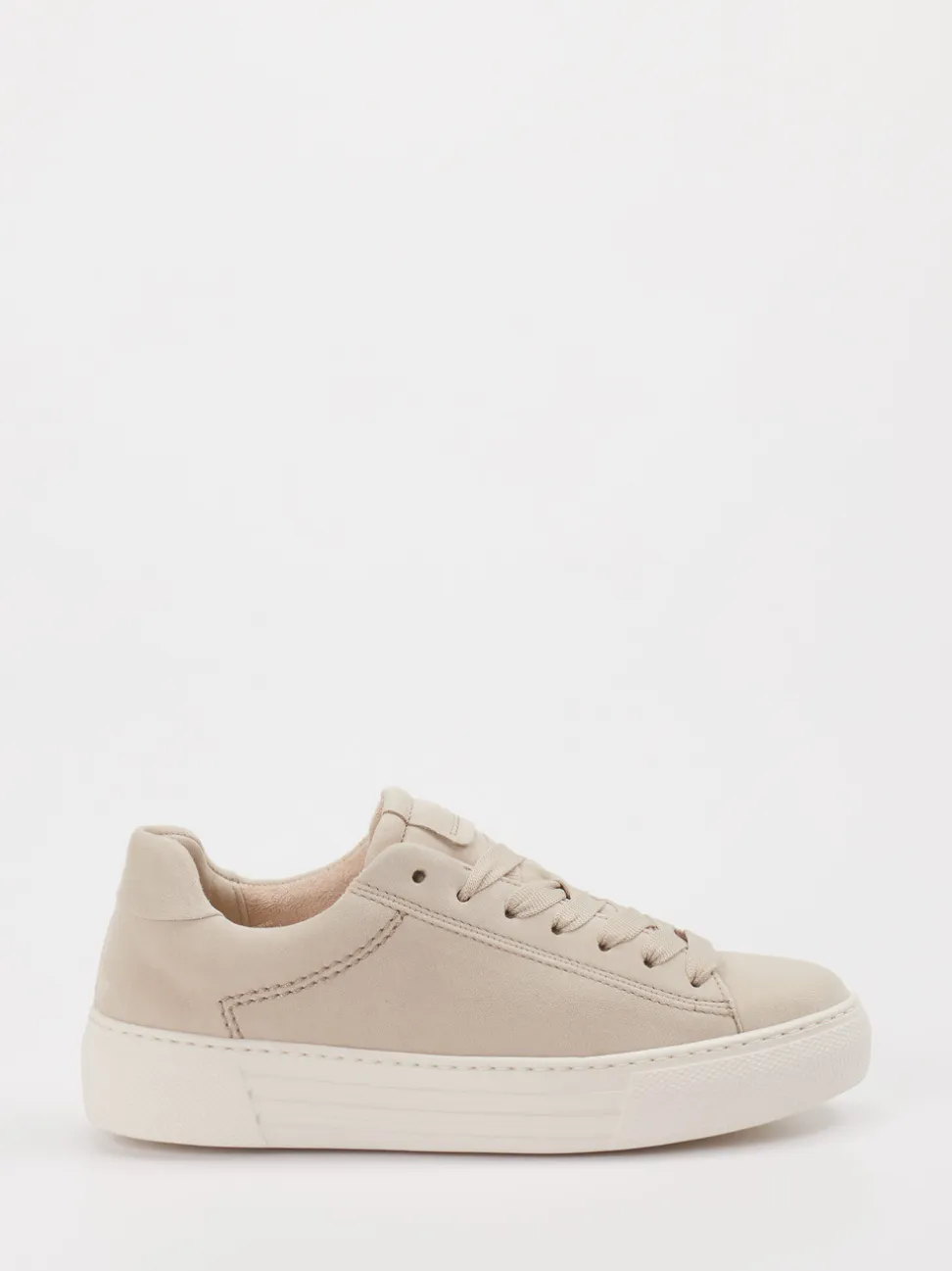 Gabor Comfort – Sneaker aus Veloursleder Beige