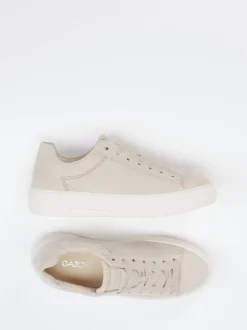 Gabor Comfort – Sneaker aus Veloursleder Beige