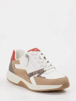Gabor Comfort – Sneaker aus Leder mit Animalprint