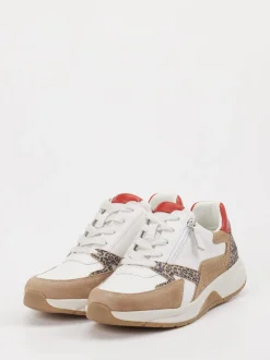 Gabor Comfort – Sneaker aus Leder mit Animalprint