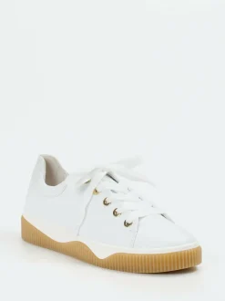 Gabor Comfort – Sneaker aus Kalbleder Weiß