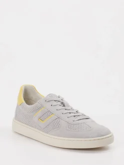 Gabor Comfort – Sneaker aus Veloursleder Hellgrau