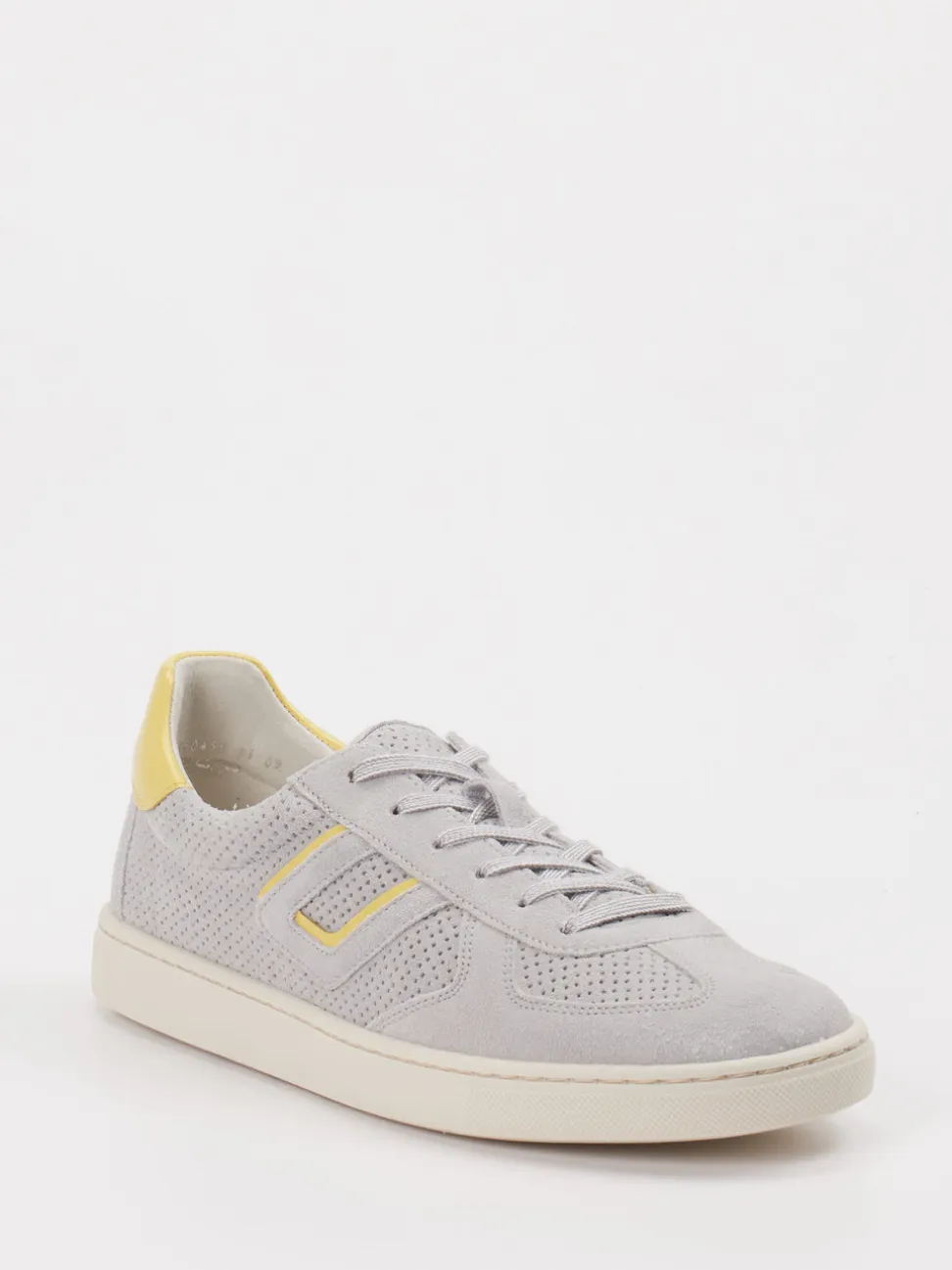 Gabor Comfort – Sneaker aus Veloursleder Hellgrau