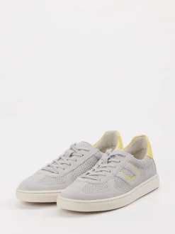 Gabor Comfort – Sneaker aus Veloursleder Hellgrau