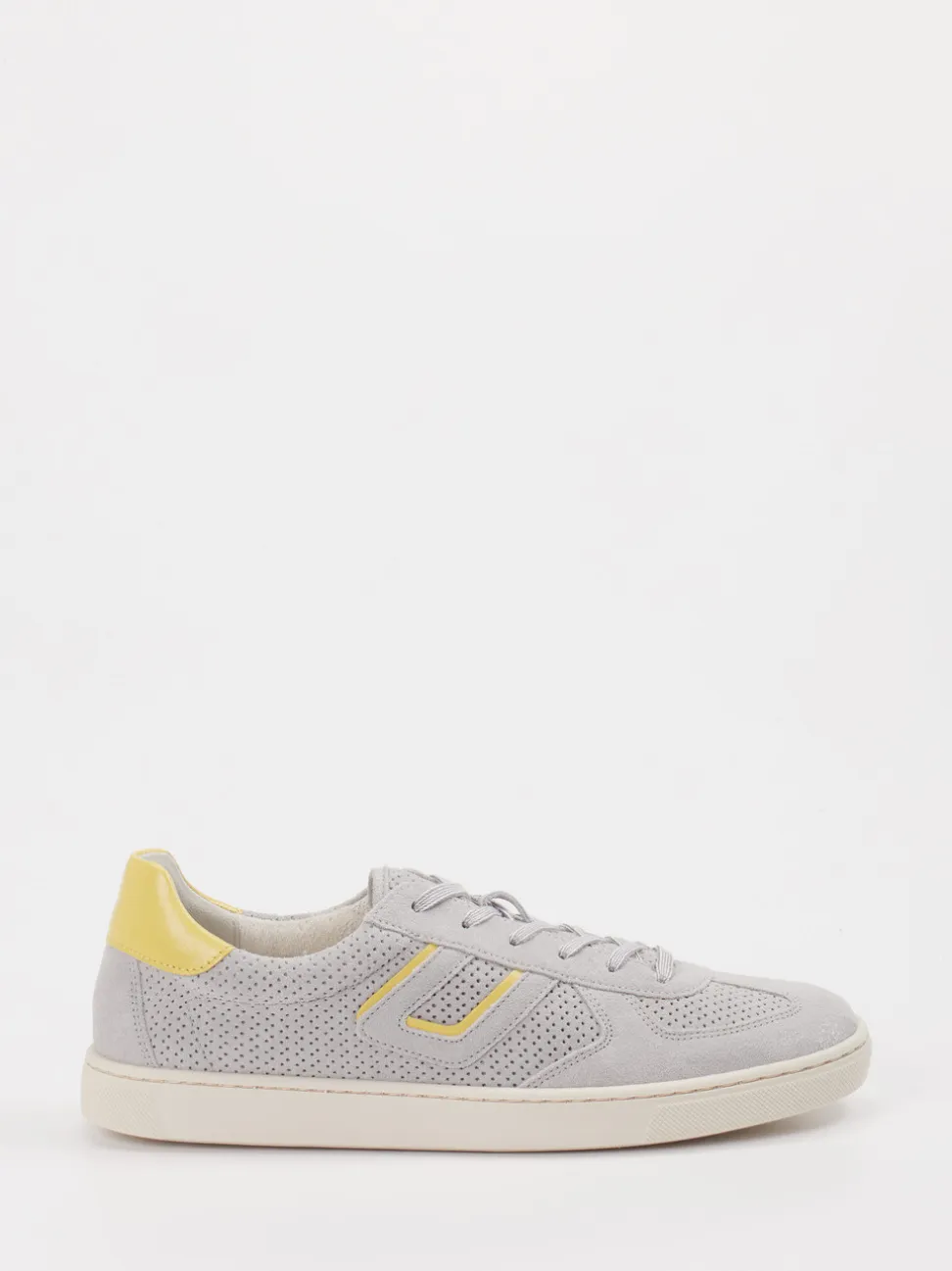 Gabor Comfort – Sneaker aus Veloursleder Hellgrau