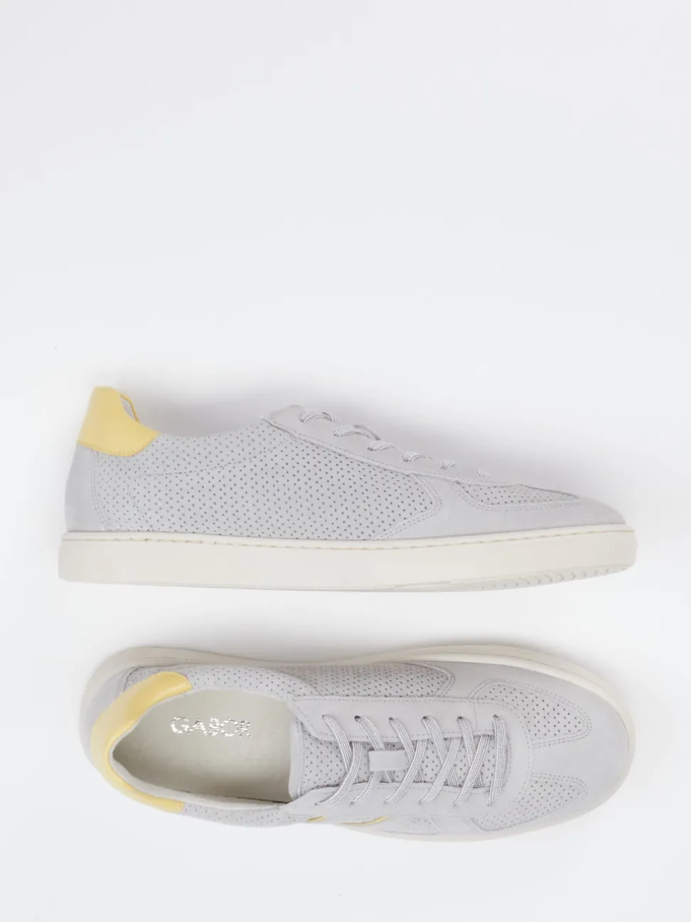 Gabor Comfort – Sneaker aus Veloursleder Hellgrau