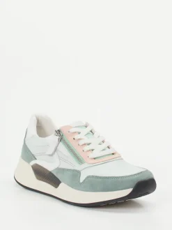 Gabor Comfort – Sneaker aus Kalbleder in Mintgrün