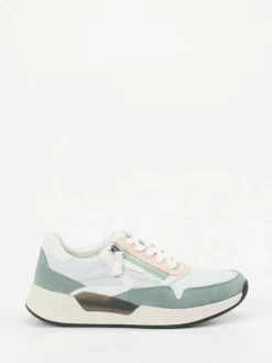 Gabor Comfort – Sneaker aus Kalbleder in Mintgrün