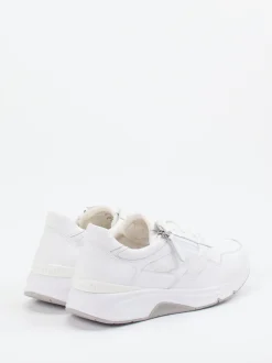 Gabor Comfort – Sneaker aus Kalbleder weiß