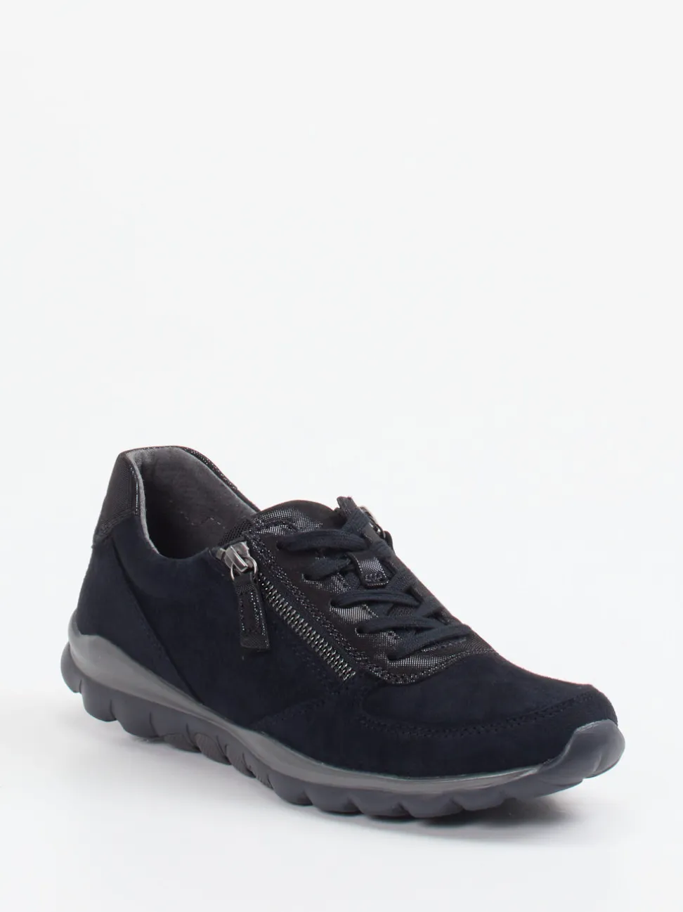 Gabor Comfort – Sneaker aus Nubukleder Blau