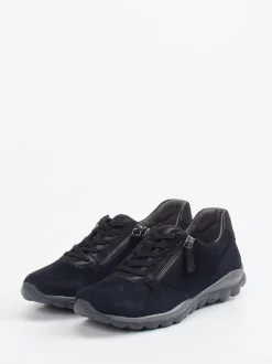 Gabor Comfort – Sneaker aus Nubukleder Blau