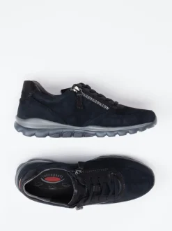 Gabor Comfort – Sneaker aus Nubukleder Blau