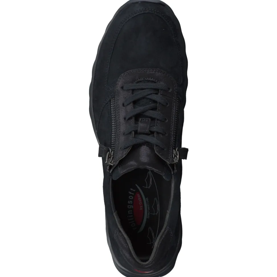 Gabor Comfort – Sneaker aus Nubukleder Blau