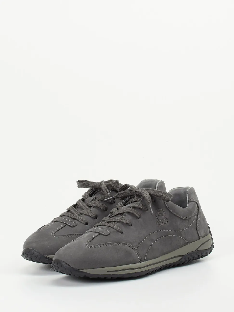 Gabor Comfort – Sneaker aus Nubukleder in Grau