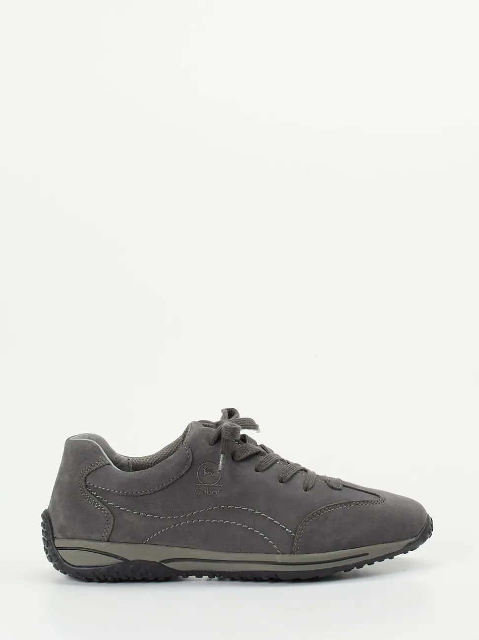 Gabor Comfort – Sneaker aus Nubukleder in Grau
